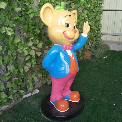 玻璃钢卡通彩绘景观老鼠博鱼网页版摆件