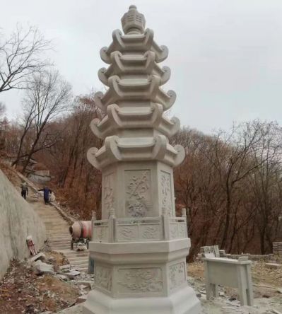 大理石石雕户外景观佛塔博鱼网页版