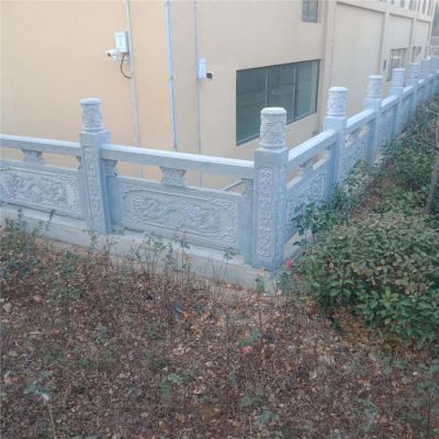 小区花园大理石石雕围栏摆件