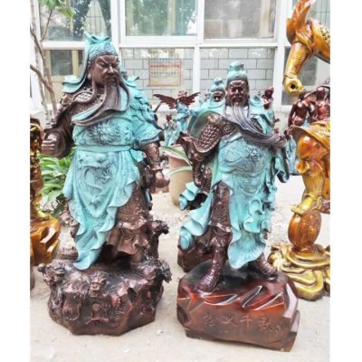 寺庙纯铜关公摆件 博鱼网页版   家用