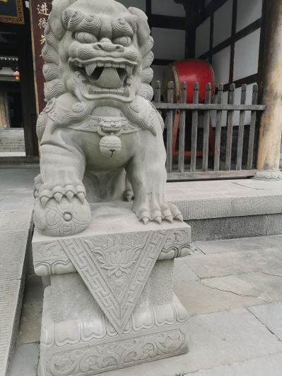 街道大理石石雕大型仿真狮子博鱼网页版