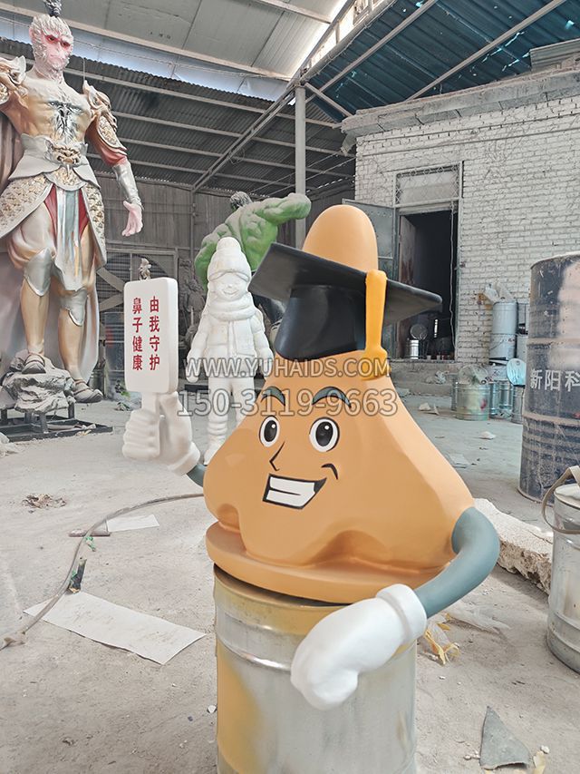 玻璃钢卡通鼻子博鱼网页版公仔