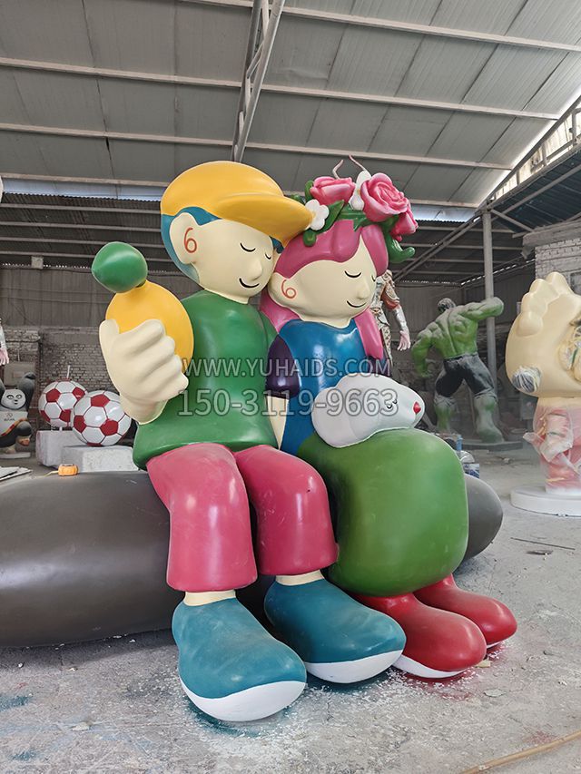 玻璃钢卡通情侣博鱼网页版