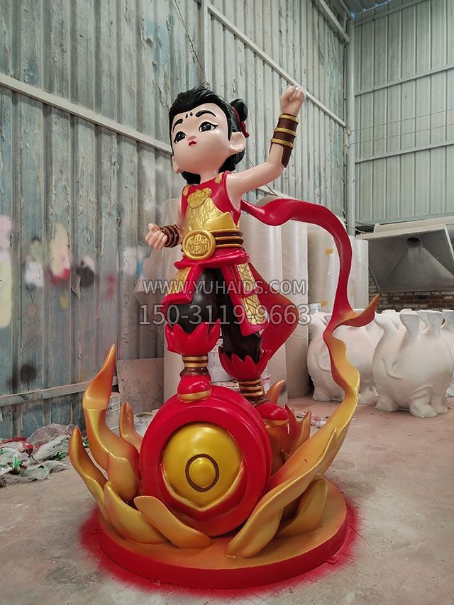 持枪挥拳玻璃钢哪吒博鱼网页版