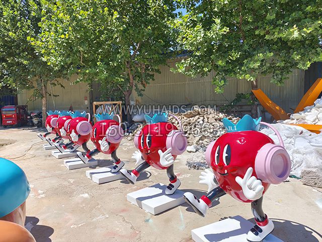 玻璃钢卡通草莓博鱼网页版公仔