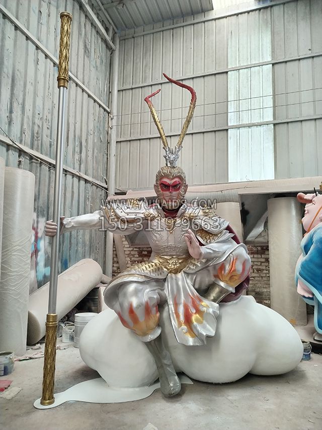 坐在云朵上的玻璃钢大圣博鱼网页版