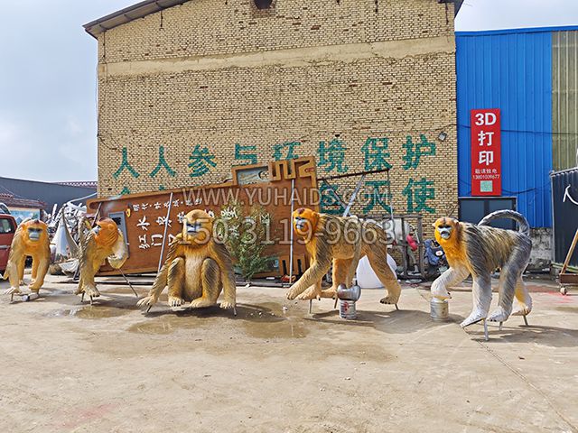 玻璃钢仿真猴子金丝猴博鱼网页版