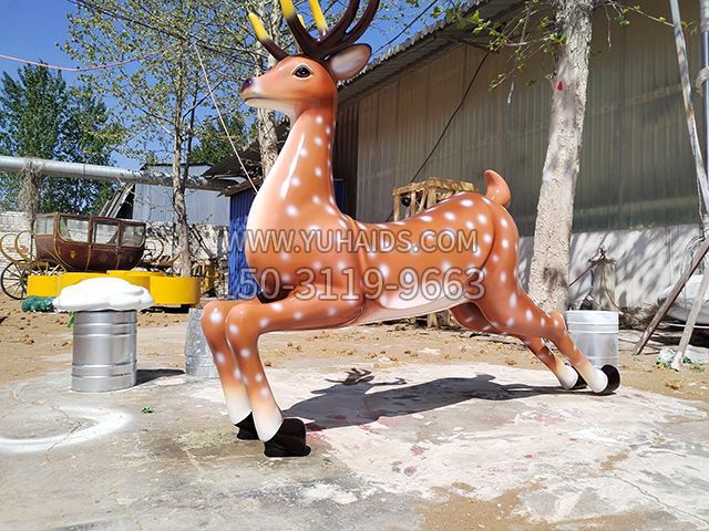 玻璃钢仿真梅花鹿博鱼网页版摆件