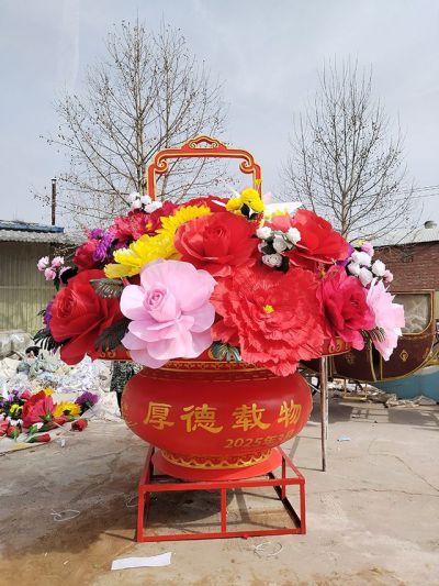 玻璃钢大花篮学校景观博鱼网页版