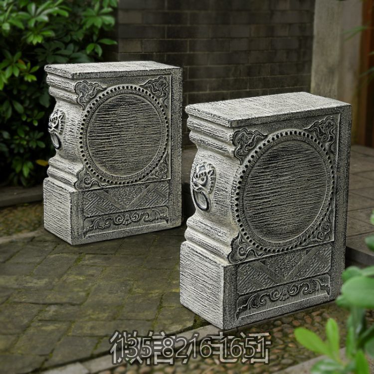 石鼓门墩，庭院别墅看门仿古摆件