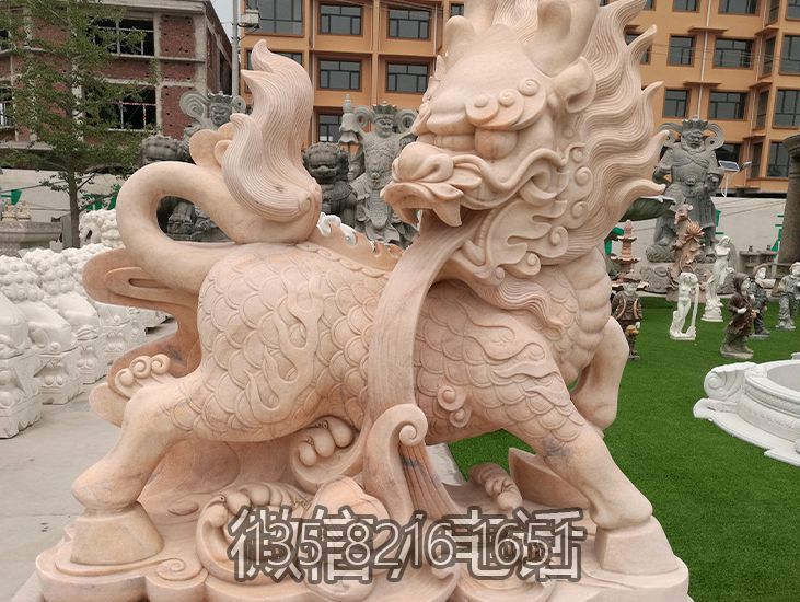 景区摆放晚霞红浮雕麒麟博鱼网页版