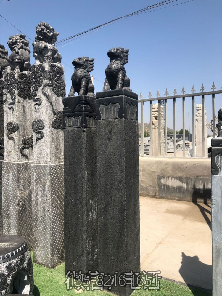 招财麒麟古代园林摆放拴马柱博鱼网页版