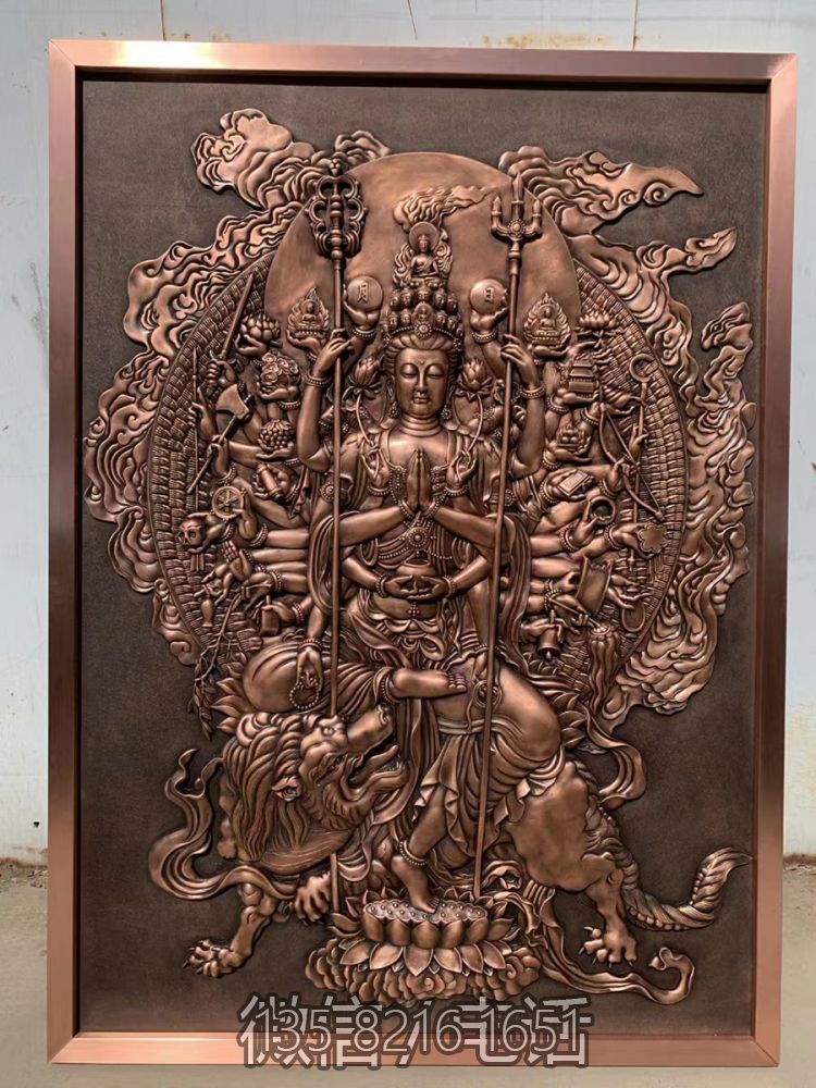 千手观音铜浮雕