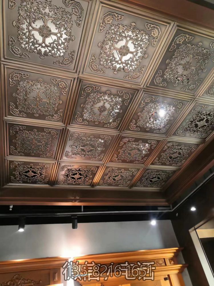 室内装饰锻铜浮雕吊顶花纹