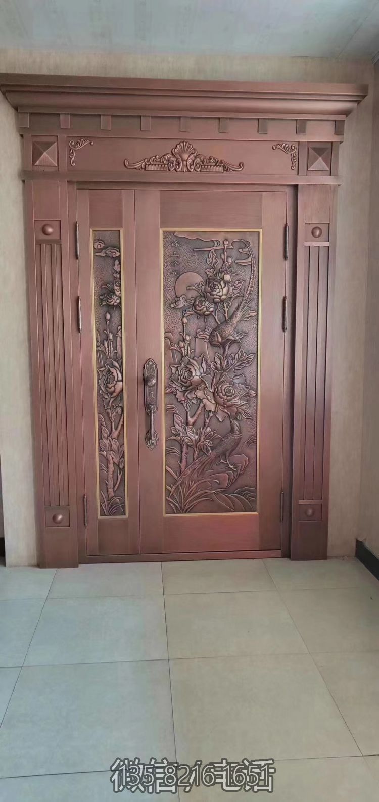 铜门装饰浮雕画