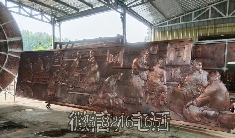 "望闻问切"中医主题文化浮雕壁画