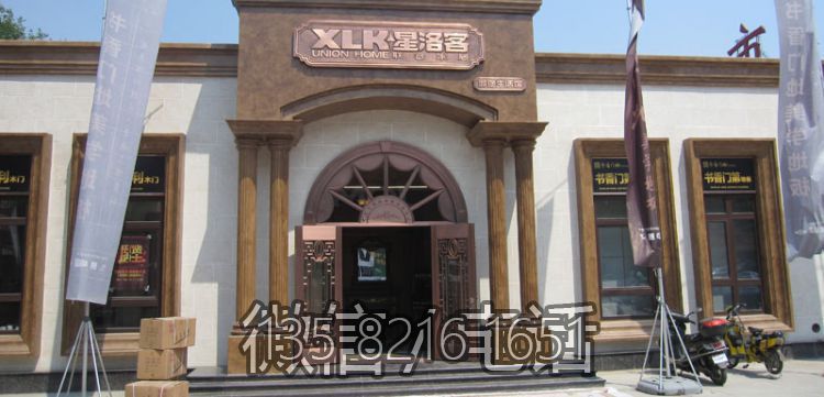 大门紫铜浮雕装饰