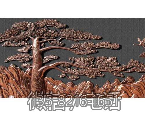 小区公园广场摆放铸铜室内装饰紫铜迎客松博鱼网页版