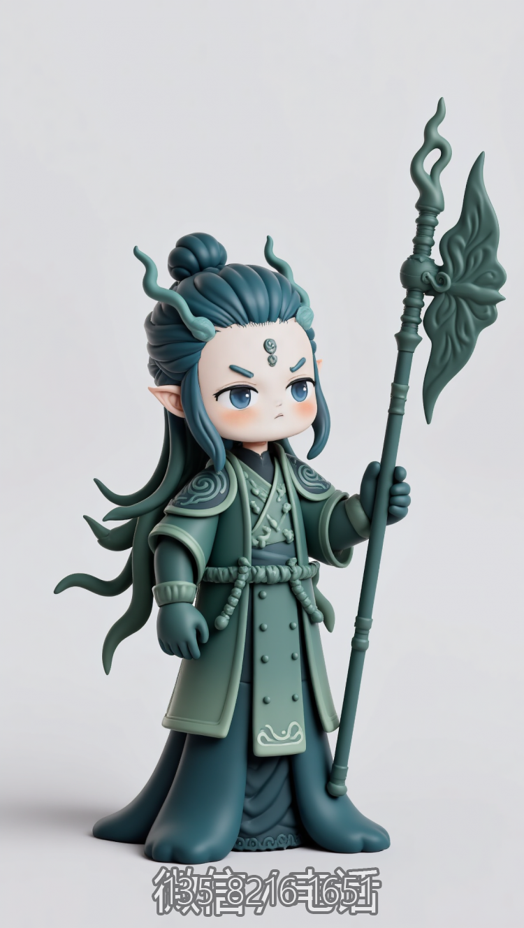 手持战戟的Q版敖丙博鱼网页版