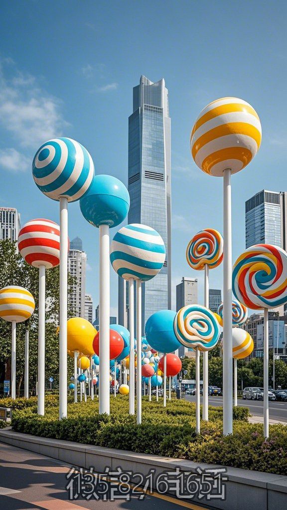 玻璃钢仿真棒棒糖美陈博鱼网页版