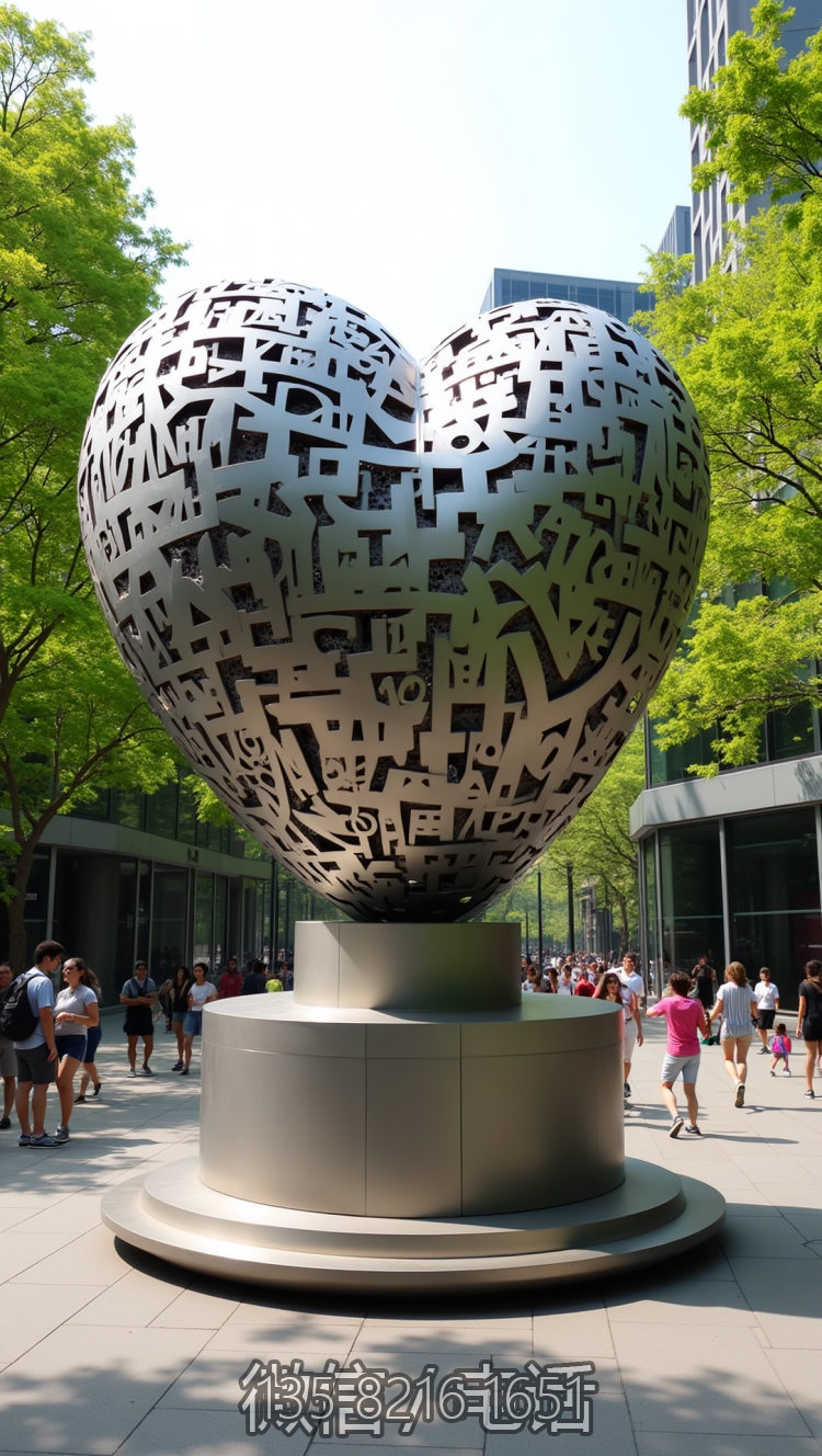 镂空不锈钢爱心博鱼网页版