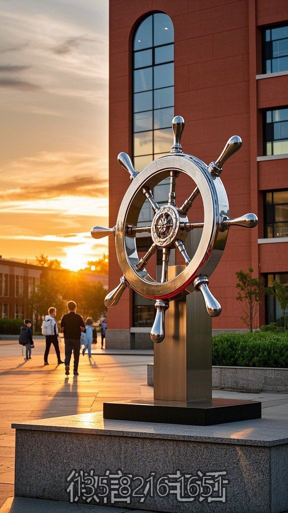 校园镜面不锈钢船舵博鱼网页版