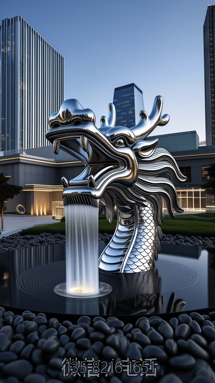 镜面不锈钢流水龙头水景动物博鱼网页版