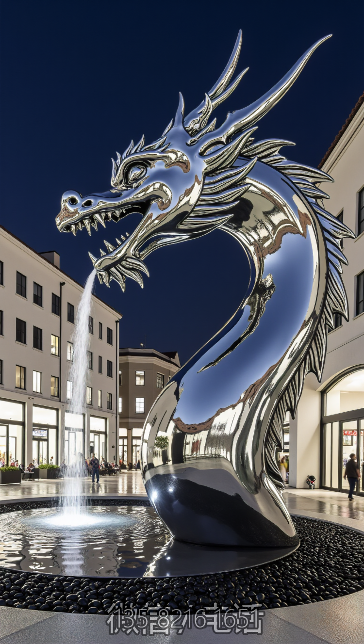 镜面不锈钢喷水龙头喷泉博鱼网页版