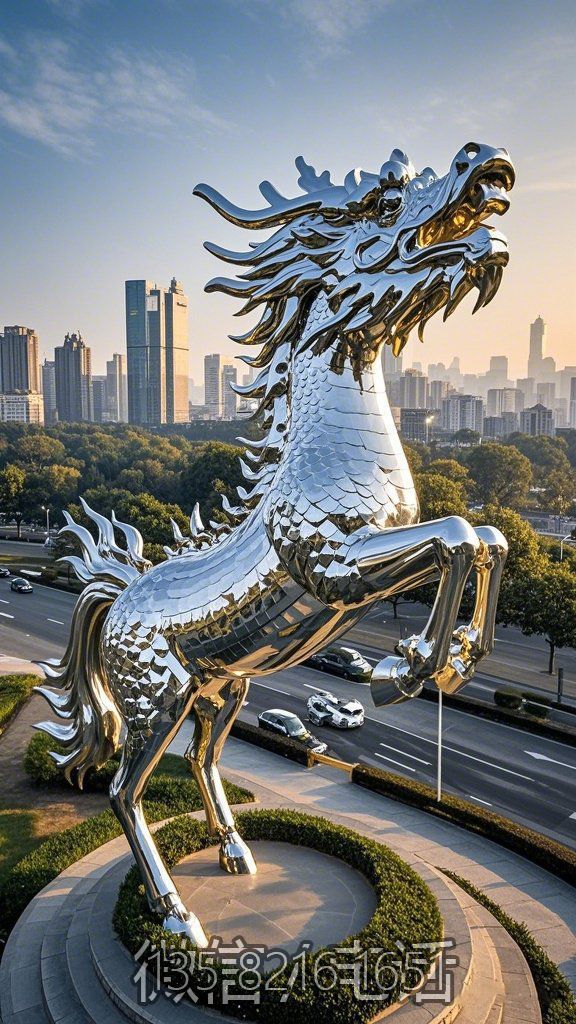 镜面不锈钢龙马地标博鱼网页版