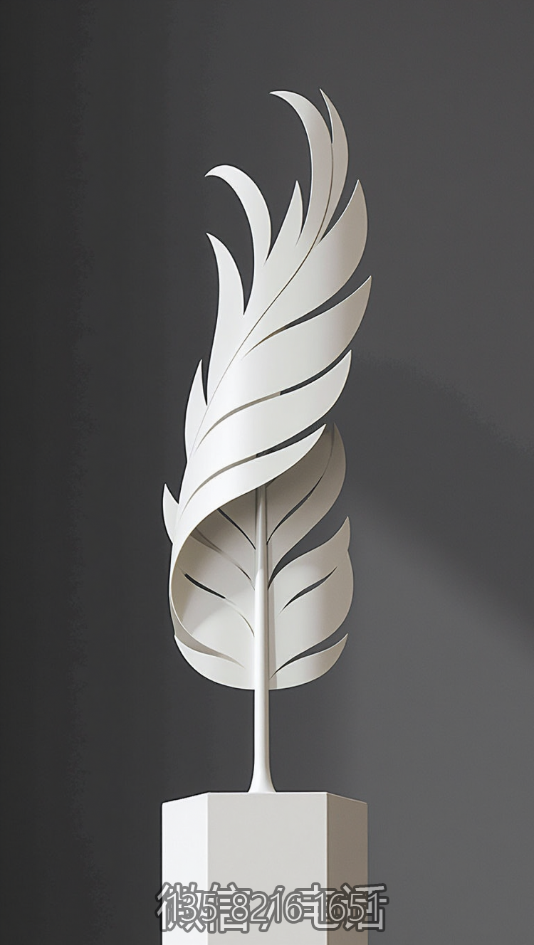 不锈钢羽毛博鱼网页版摆件