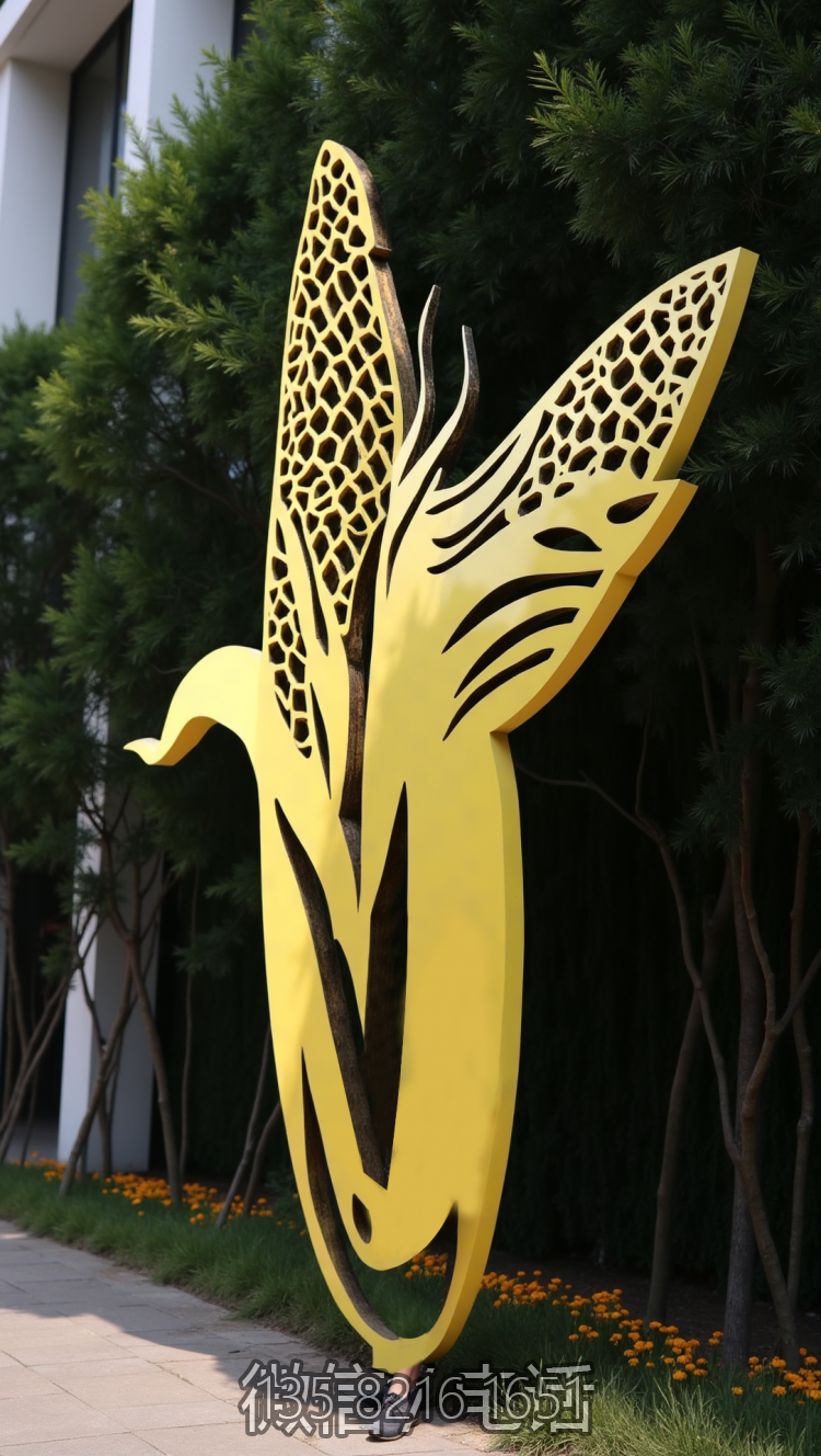 剪影不锈钢玉米造型博鱼网页版