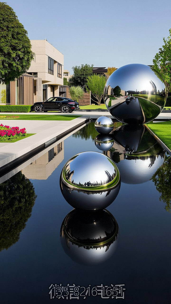 别墅小区水景装饰球体