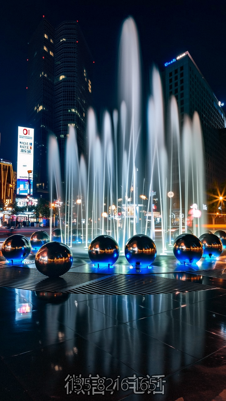 城市广场镜面不锈钢球体