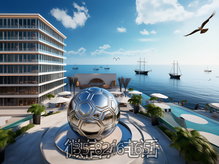 大型镜面不锈钢仿真足球景观博鱼网页版
