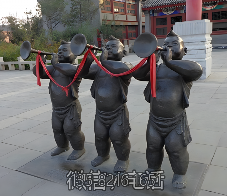 寺院吹喇叭的人物街边景观吹奏博鱼网页版