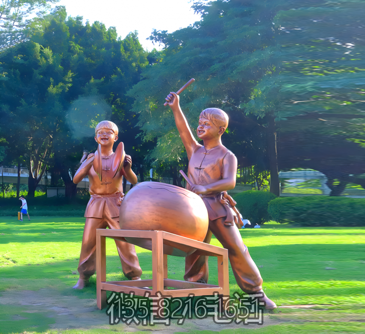 紫铜锻造敲锣打鼓的儿童博鱼网页版