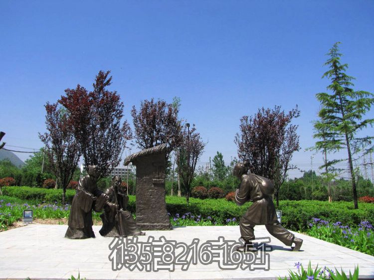 百里负米二十四孝铸铜情景人物博鱼网页版