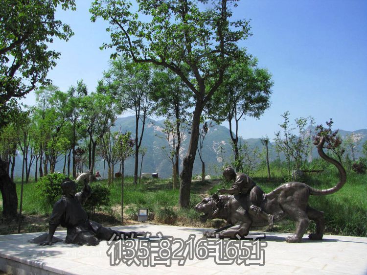 扼虎救父二十四孝铸铜情景人物博鱼网页版