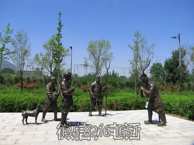 鹿乳奉亲二十四孝铸铜情景人物博鱼网页版