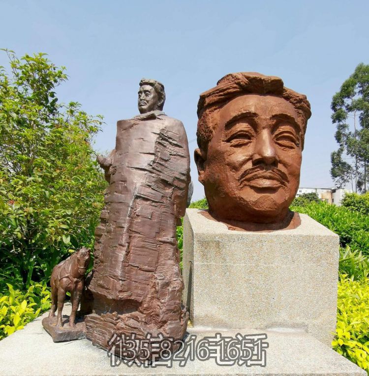 景区园林景观玻璃钢仿铜名人贺龙博鱼网页版