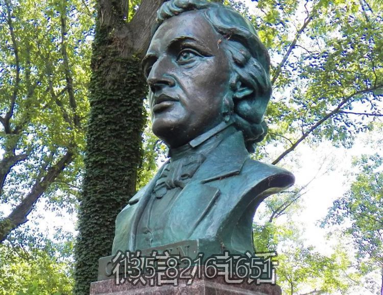园林户外青铜西方著名音乐家肖邦博鱼网页版