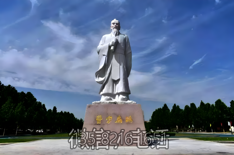 定制大型名人大理石石雕名医扁鹊雕像