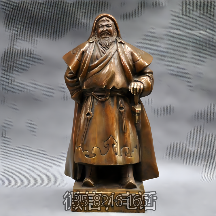 玻璃钢仿铜定制蒙古可汗成吉思汗博鱼网页版