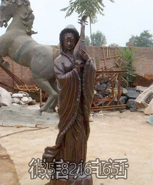 商业街古代名人景观摆件铜雕四大美女之一王昭君博鱼网页版