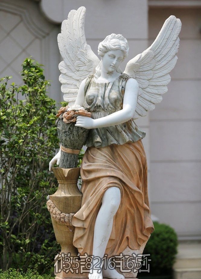 别墅门口景观人物装饰摆件玻璃钢树脂天使博鱼网页版