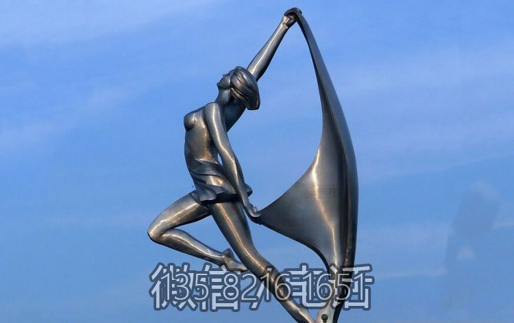 城市景观摆件地标创意不锈钢抽象跳舞人物博鱼网页版