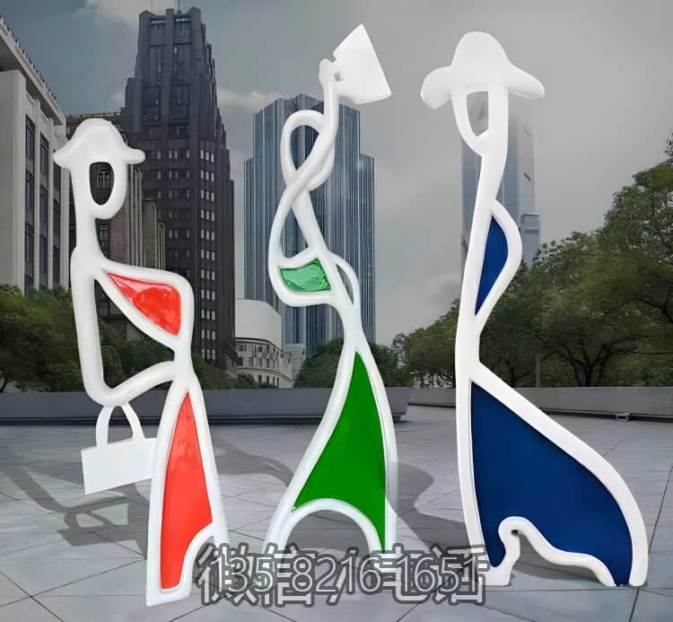 抽象不锈钢剪影女人博鱼网页版