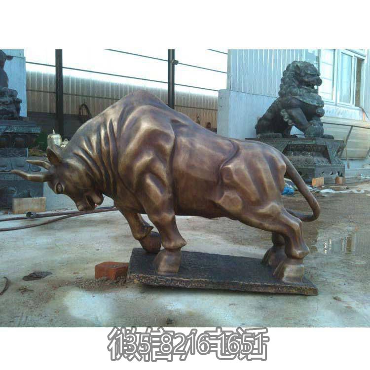 纯铜铸造开荒牛铜雕