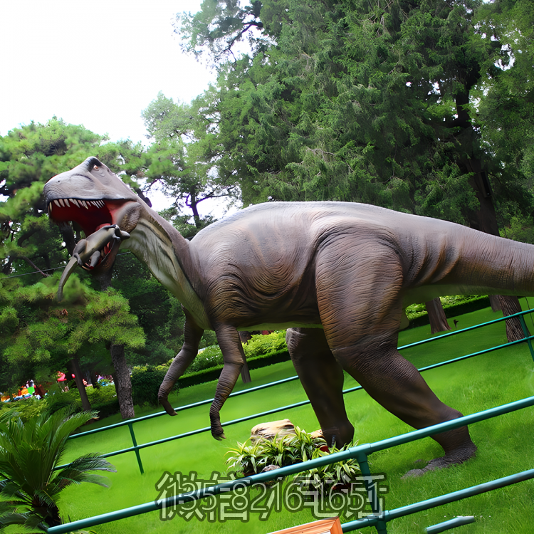 玻璃钢仿真动物园林装置落地大型摆件恐龙博鱼网页版