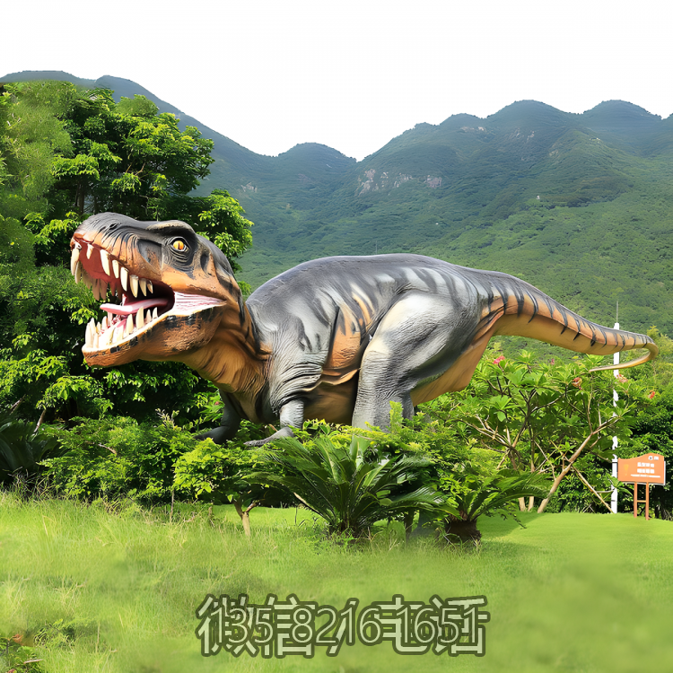 森林公园摆件大型侏罗纪主题动物玻璃钢仿真恐龙博鱼网页版